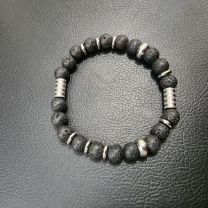 Men Bracelet made with stainless steel material and natural stones.